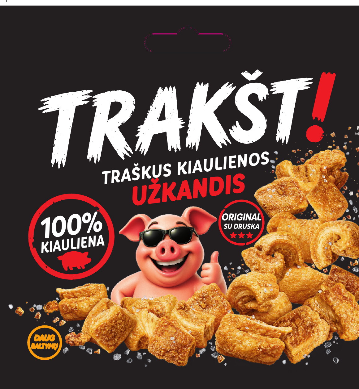 TRAKŠT! 40 g pakuotės priekis